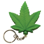 Marijuana Leaf Keyring Keychain