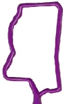 Mississippi State Shaped Pen