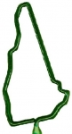 New Hampshire State Shaped Pen