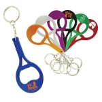 Tennis Racquet Bottle Opener Keychain